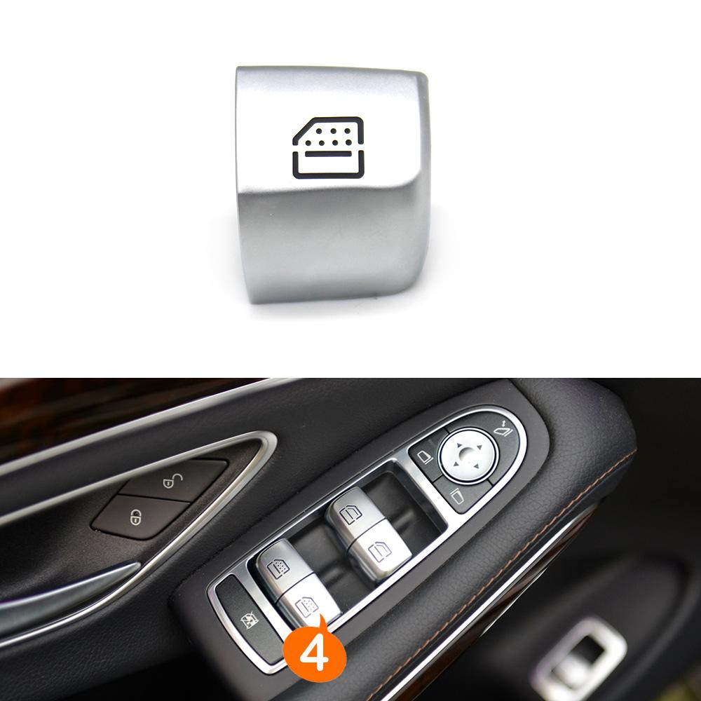 Interior Car Window Lifter Switch Button Cover Cap Replacement For Mercedes Benz S E Class W222 W213 S320 S400 S450 S500