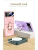 Samsung Z Flip4 Magnetic Ring Wireless Charging Phone Case - Ultra-thin, Foldable, Drop Protection Cover