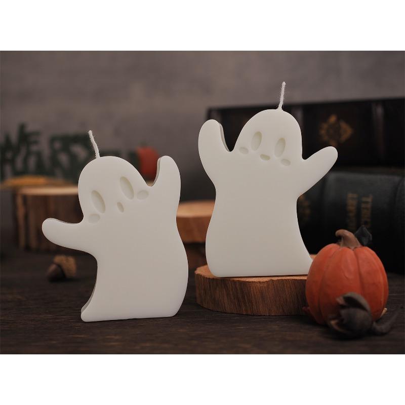 6PCS/Set Cute Cartoon Ghost Scented Candle Silicone Mold Handmade Diffuer Mold Creative Halloween Gift Home Decors