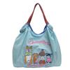 Stylish Large Capacity Embroidered Tote Bag for Women - Versatile, High-End Feel, Perfect for Casual Outings and Single Shoulder Wear.