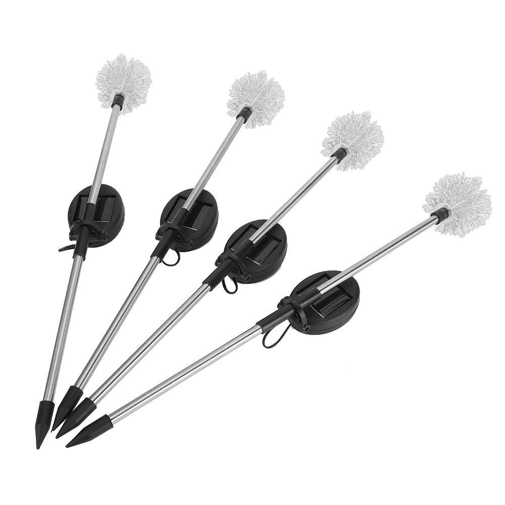 4PCS/Set LED Solar Garden Decorative Lights DIY Flowers Lamp for Outdoor Patio Lawn Backyard Decor