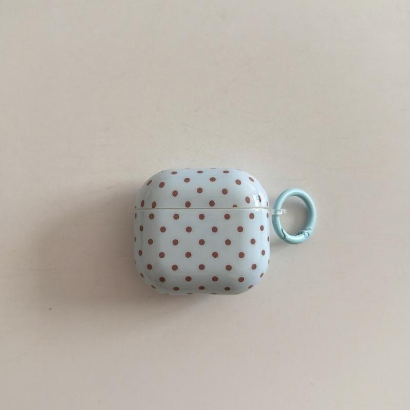 Ins Solid Color Polka Dots for Apple AirPods Pro 1 Generation Protective Case Pro1 Bluetooth Headset Case AirPods 1