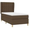 Maison Exclusive - Sommier à lattes de lit avec matelas Marron foncé 100x200 cm