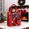 4Pcs Christmas Gift Bag Santa Non-Woven Bag Christmas Decorations For Home 2025 Xmas Navidad Noel Gifts  Year Packaging Bag