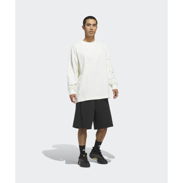 adidas Basketball Long Sleeve Loose Fit Sports T-Shirt Unisex Tops KB7555