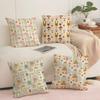 Boho Plant Nordic Cushion Cover Short plush Doublesided Print Square Throw Pillow Covers Sofa Home Cushion Decor