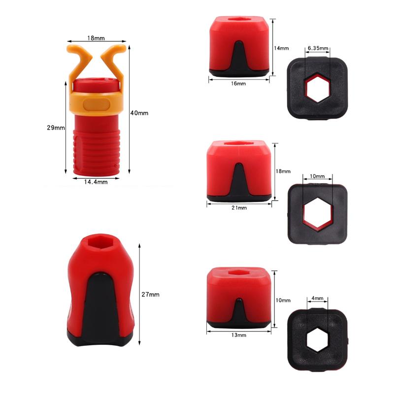 1/5Pcs Screw Holder Tool - Plastic Screw Positioning Guide For Woodworking Drilling With Non-Slip Grip & Depth Control - Carpent