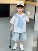 Boys' Trendy 3D Print Short Sleeve Casual Set for Summer 2026