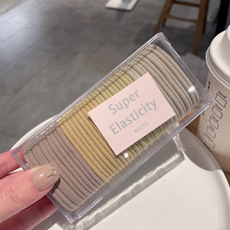 Colorful Macaron Hair Ties: Spring/Summer Elastic Bands for Ponytails