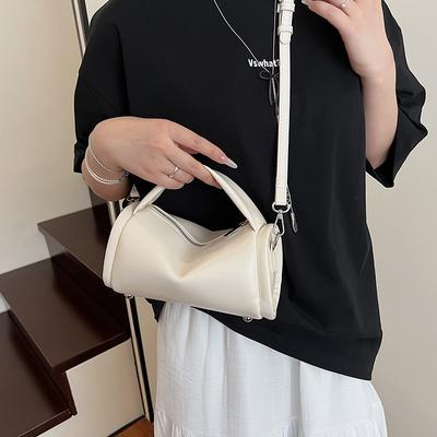 Temperament Simple Handbag Women's 2025 New Fresh and Casual Niche Single Shoulder Fashion Commuter Messenger Small Square Bag