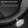 CIMF6 Ford ST Mondeo F150 Fusion Mustang EXPLORER ESCAPE EDGE Fiesta Focus Kuga Ranger Car Carbon Fiber Ventilate Steering Wheel Cover