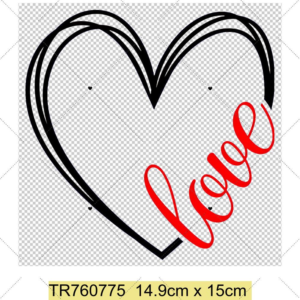 Любовь Термонаклейка-патч для одежды DIY Валентинка Девочка Футболка Худи Термонаклейка для одежды Термопереводные патчи