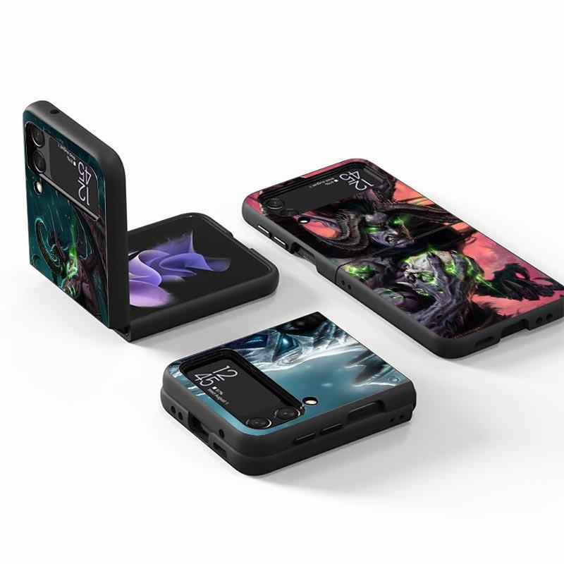 W-World Of W-Warcraft W-Wow Z Flip 7 Phnoe Case For Samsung Z Flip 6 5 4 3 5G Galaxy ZFlip7 ZFlip4 ZFlip5 ZFlip6 ZFlip3 Phone Co