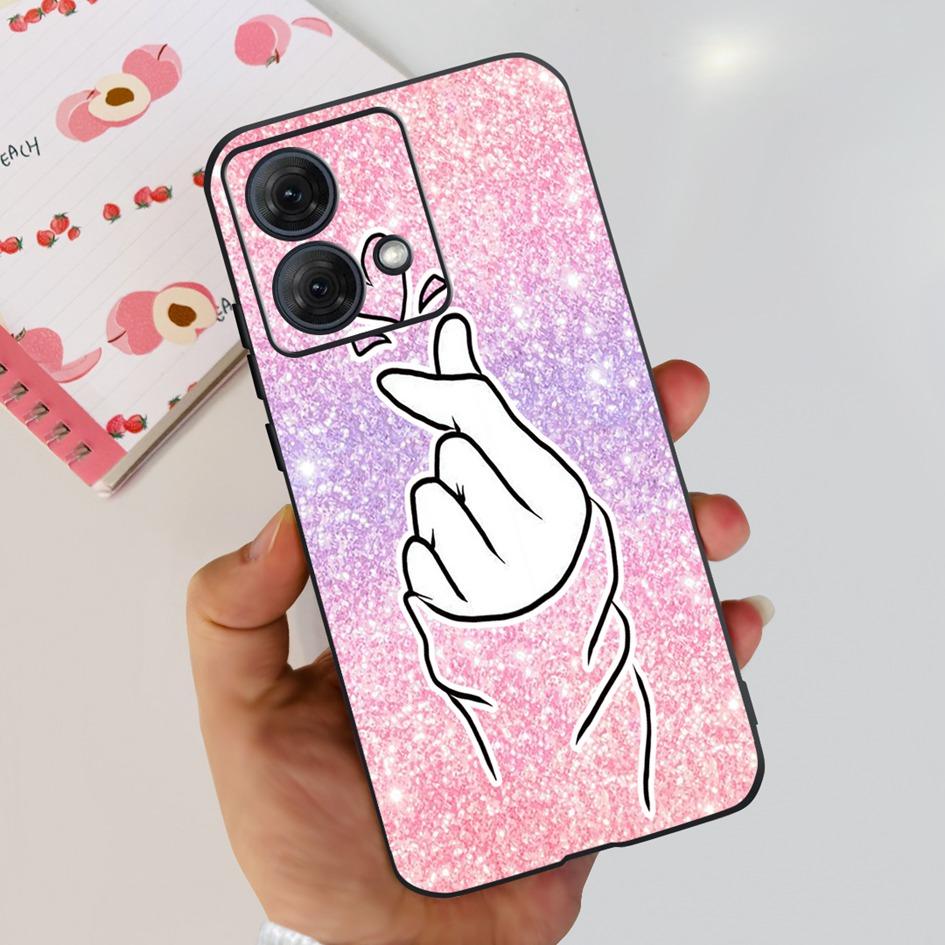 For Motorola Moto G84 5G Case 2023 New Stylish Butterfly Cat Slim Black Silicone Soft TPU Phone Cover For Moto G84 5G G 84 Coque
