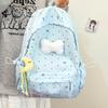 School Bag Junior High School Girl Atmosphere Polka Dot Bow Polka Dot Versatile High Value Backpack Student Backpack High School
