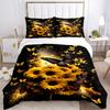 Butterflies Sunflowers Print 3Pcs Bedding Setduvet Cover With 2 Bedropillowcase Home Birthday Gift