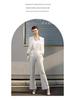 Women's High-End Formal White Suit with Micro-Flare Pants: Spring/Autumn Slim Fit