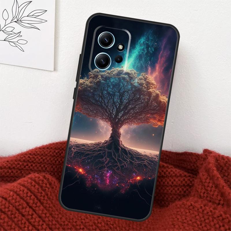 Capa Árvore da Vida Galáxia Espacial Estrelas Para Xiaomi Redmi Note 14 13 12 11 10 15 Pro Plus Capa Para Redmi 15 15C 10C 12C 13C 14C