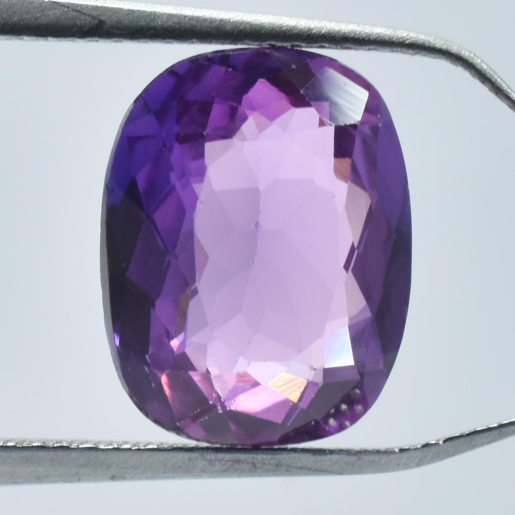 Natural Purple Tanzanite Loose Gemstone 8.30 Ct Cushion Cut for Jewelry Making and Gem Collections