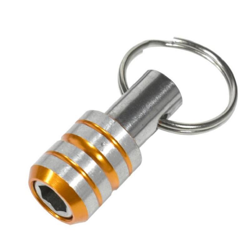 Porte-embouts de tournevis Barre d'extension Foret Queue hexagonale 1/4 pouce Adaptateur de vis Libération rapide Porte-clés Changement facile