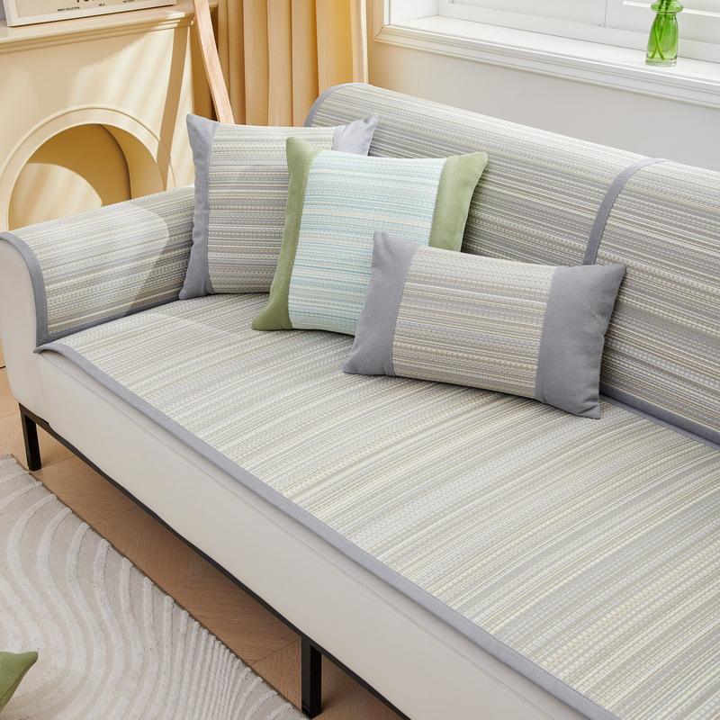 Antarctic People Rush Grass Sofa Cushion Summer Summer Mat Seat Cushion Non-Slip Sofa Cover  New Cover