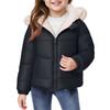 Kids' Ear Pocket Coat - Solid Color Short Cotton Jacket