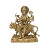 Ashtadhatu Brass Idol, Shri Durga Mata Sitting On Tiger, Sherawali Mata, Gold