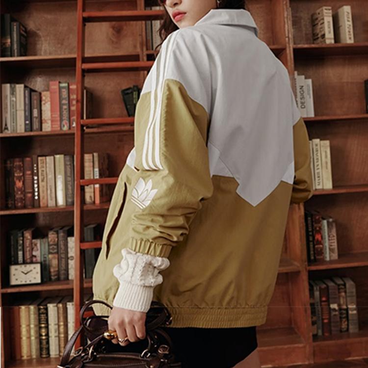 Adidas Originals SS25 Comfortable Lightweight Loose Sports Jacket Unisex Jacket Phosphor-Brown KC3118