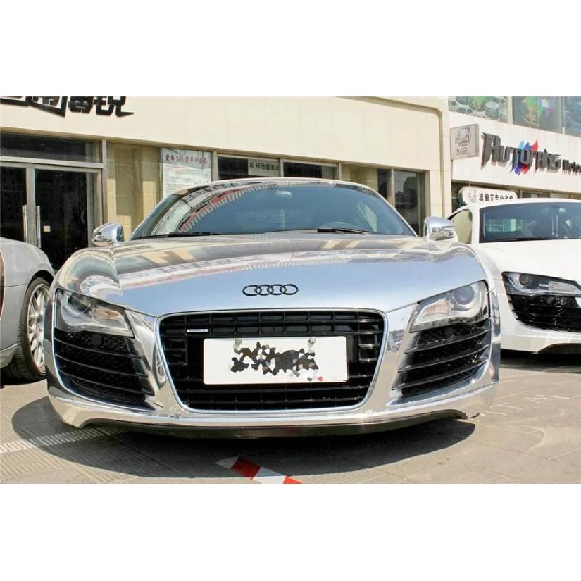 Flexible Gloss Mirror Chrome Silver Vinyl Wrap Film Foil Sticker Bubble Free Car Decal Computer Cover Phone Skin