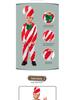 Kids Christmas Candy Cane Costume for School Festival and Stage Performance