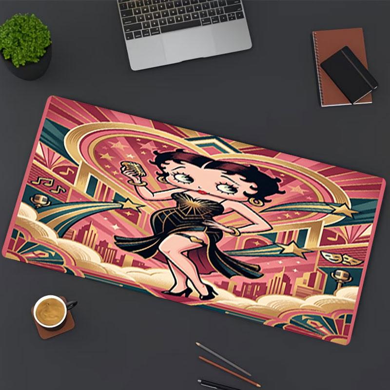 Betty Boop Print Mouse Pad, for Keyboard Pad Laptop PC Mat for Office Home Use, Desk Decor, Perfect Birthday Gift for Gamers