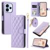 Wallet Case for Reno15 Pro 5G - Leather/PU, Purple, With Lanyard