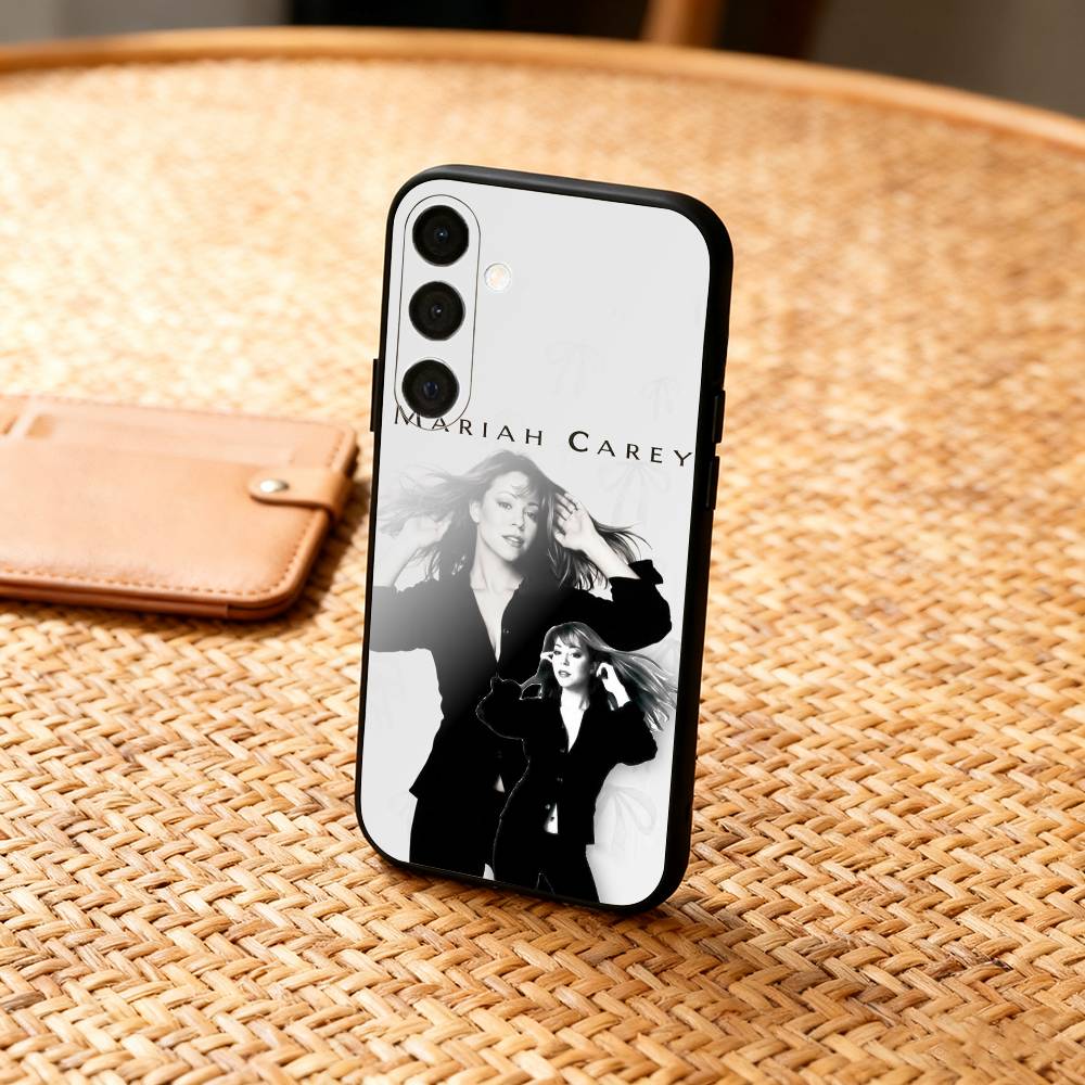 Coque de téléphone Mariah C-Carey pour Samsung A73,A21s,A22,A31,A32,A52,A53,A71,A80, Coque Noire Souple