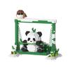Heimische Riesenpanda-Cartoon-Bausteine - Pädagogische Desktop-Ornamente für Kinder