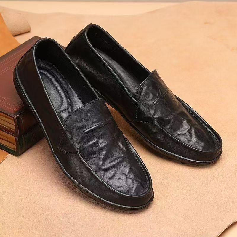 New Casual Versatile Leather Shoes Men's Business Casual Leather Shoes Men's Versatile Breathable Soft Sole