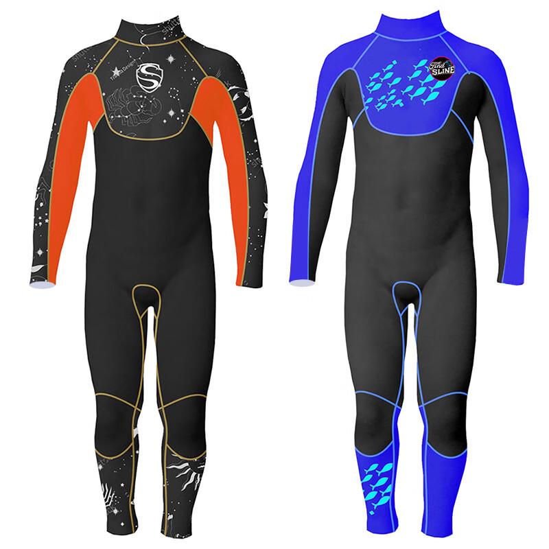 Kids' Long-Sleeve Thermal One-Piece Wetsuit