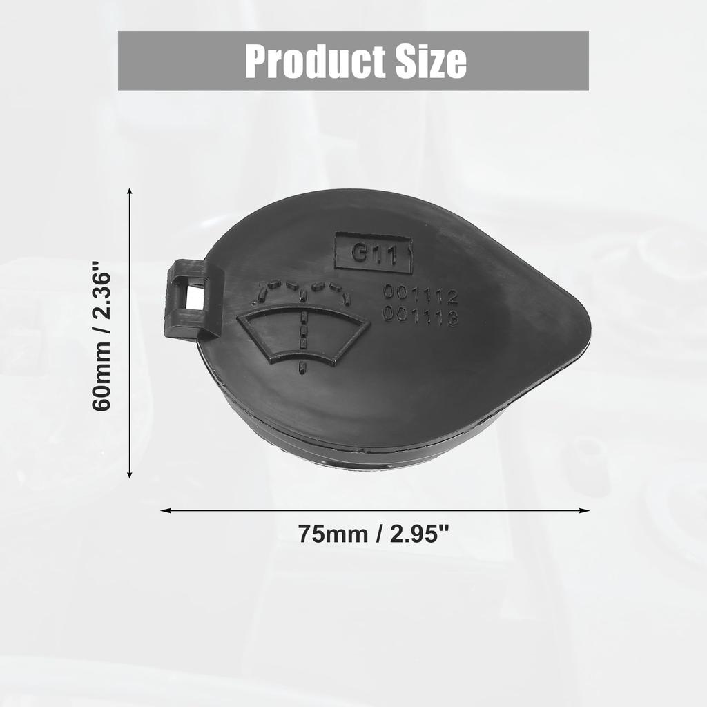 uxcell Windshield Washer Wiper Fluid Reservoir Tank Lid Cap Cover # 85316-48060 Toyota Compatible Highlander 2001-2013 Lexus GS350 2015-2020 2PCS