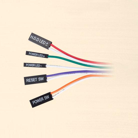 1.6m Desktop Computer PC Case Power Supply On/Off Reset HDD Push Button Switch