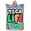 Toca Life Box Toca Boca Niedliche Spieldecke Weiche Warme Flanelldecke Überwurf für Bett Wohnzimmer Picknick Reise Zuhause Sofa