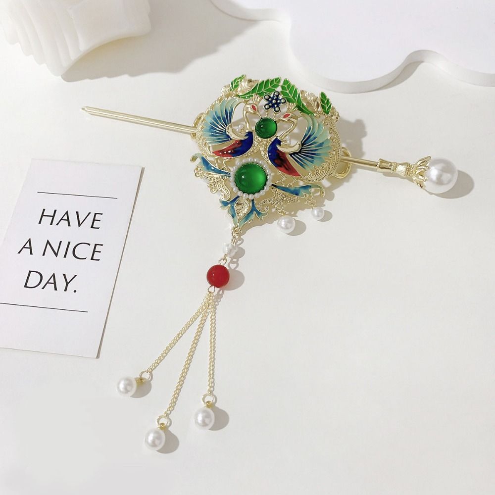 Hair Accessories Phoenix Brooch Disk Hair Chinese Style Hairpin Brooch Cosplay