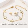 Korean Style Temperament: Gold Plated Stainless Steel Butterfly Bracelet for Women