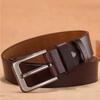 Retro PU Leather Belt Texture Jeans Waistband Fashion Men Wide Belt  Ornament