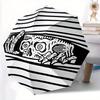 1pc Skull Stripes Auto Open/Close Leisure Umbrella, Portable Folding Umbrella for Travel, Themed Events, It Is Suitable As a Gift