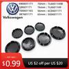For VOLKSWAGEN VW 2025 Hot 4pcs Car Wheel Center Cover Stickers Hub Cap Auto decoration accessories For Volkswagen R Golf 4 Moti