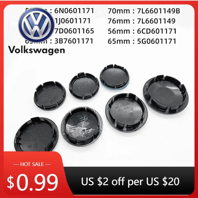 For VOLKSWAGEN VW 2025 Hot 4pcs Car Wheel Center Cover Stickers Hub Cap Auto decoration accessories For Volkswagen R Golf 4 Moti