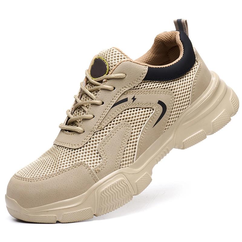 

Мужская повседневная обувь, Летняя дышащая, Утепленная, Легкая, Мягкая, Дезодорирующая, Защитная обувь, Износостойкая спортивная обувь 45 коричневый