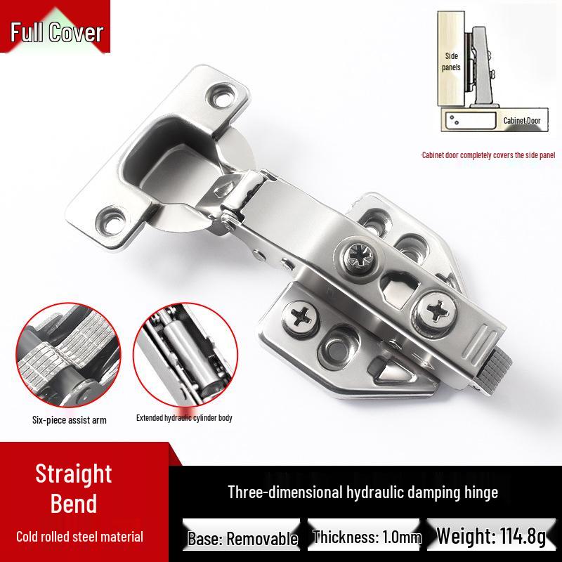 Adjustable 3D Hydraulic Damping Detachable Hinge - Stainless Steel/Cold Rolled Steel for Cabinet/Wardrobe Doors