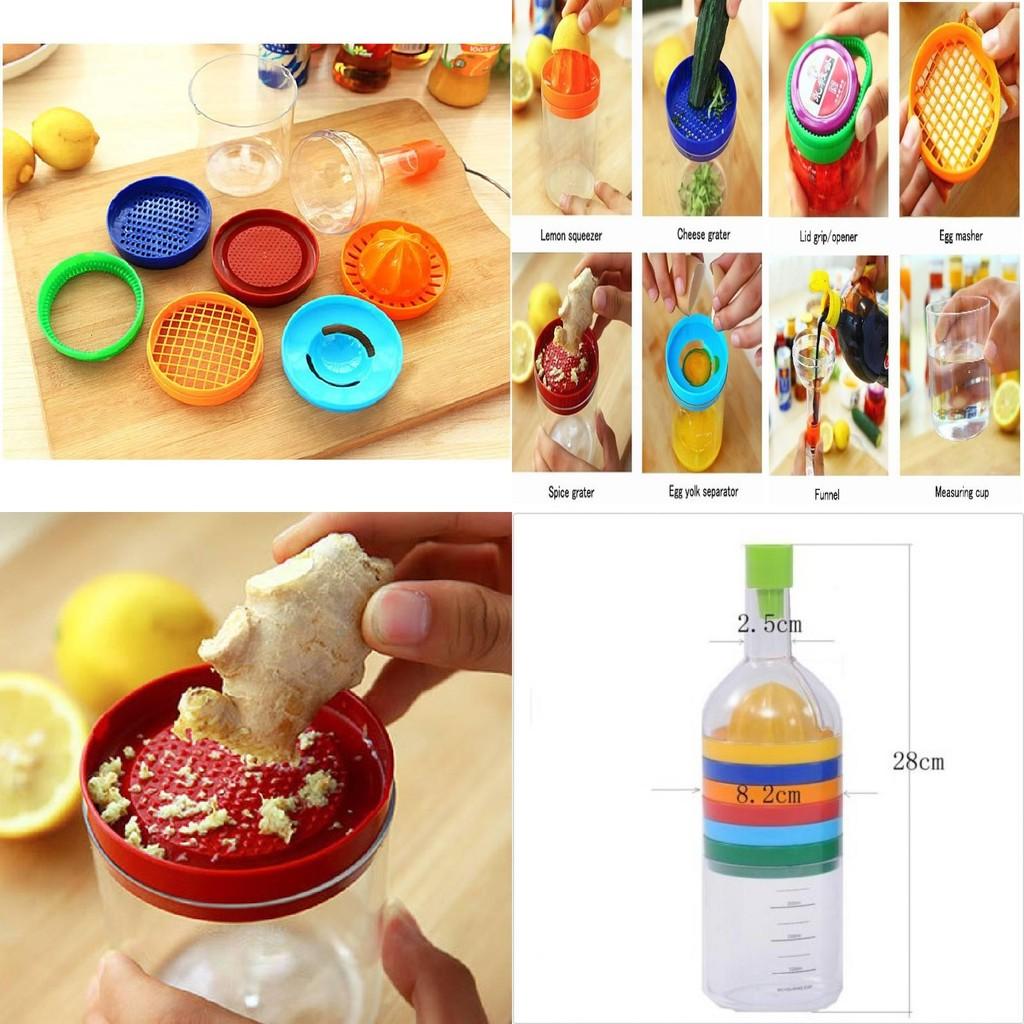 Versatile Multifunction 8 In 1 Kitchen Tools Slicer Grater Essential Gadget For Daily Use