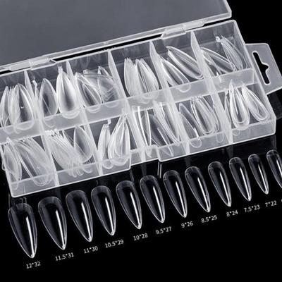 Malkantip 120 Stück Poly Gel Nagelverlängerungsspitzen Sarg Künstliche Nägel