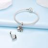 Copper Coffee Book Pendants Bracelet Charms Fit Women Jewelry Party Beads Diy Fine Gifts Accessories